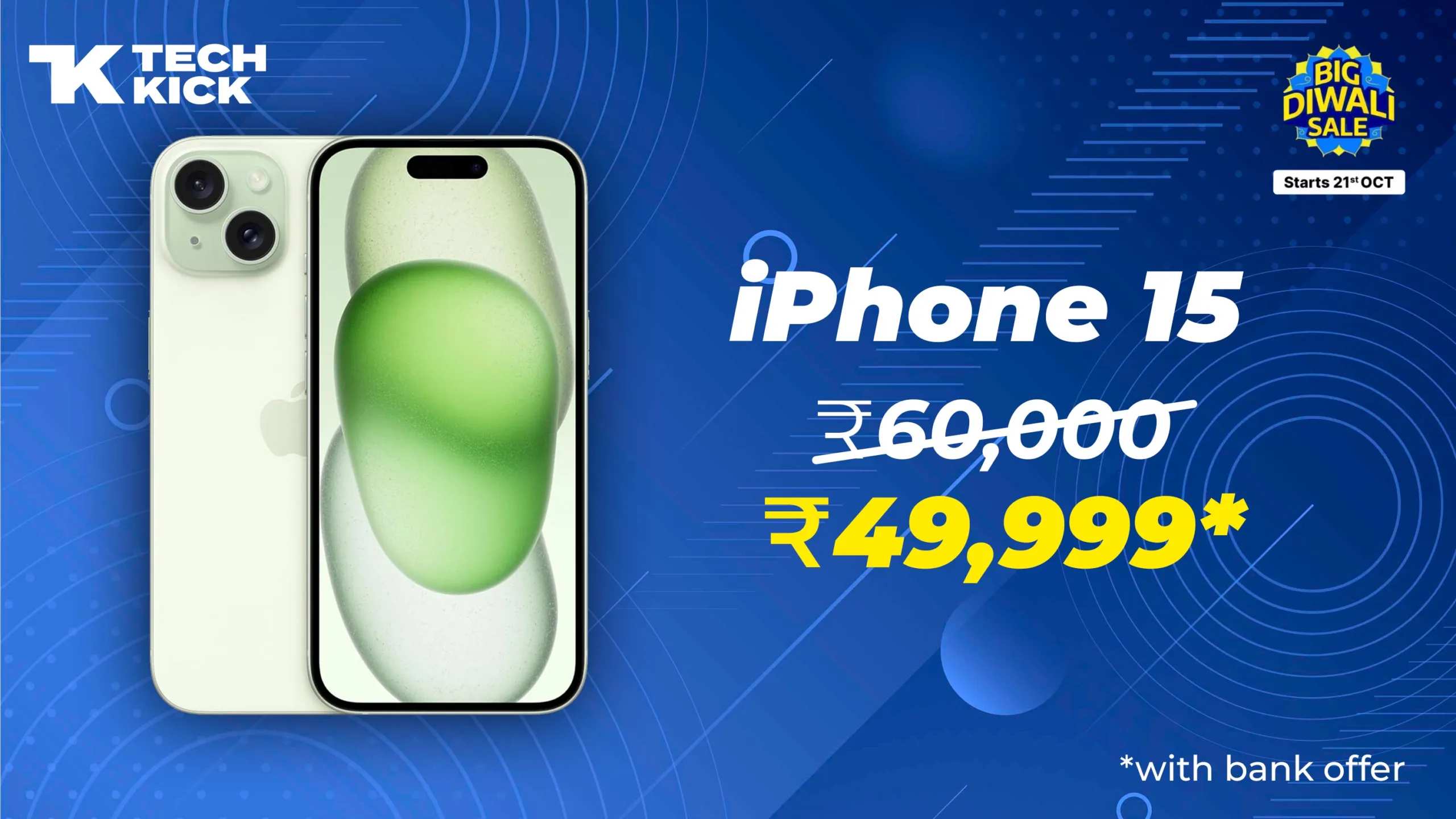 Big Diwali Sale on iPhone 15