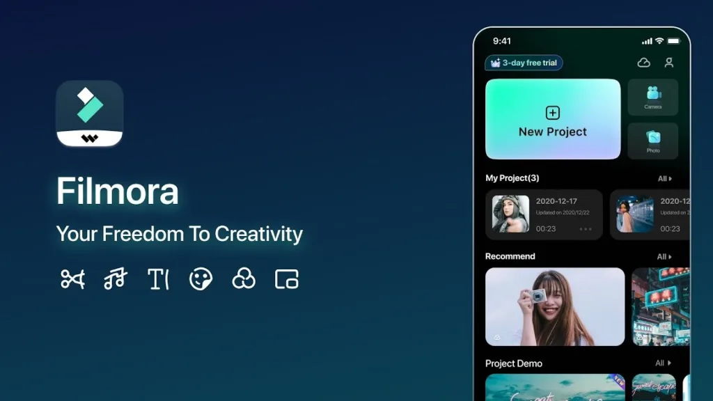 Filmora for mobile editor