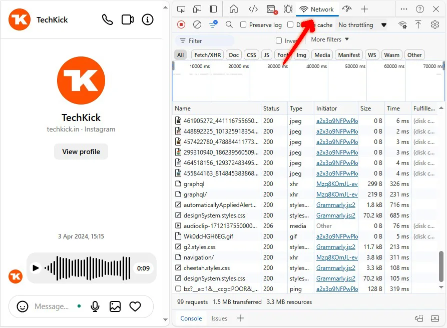 NTWORK IN INSPECT TOOL