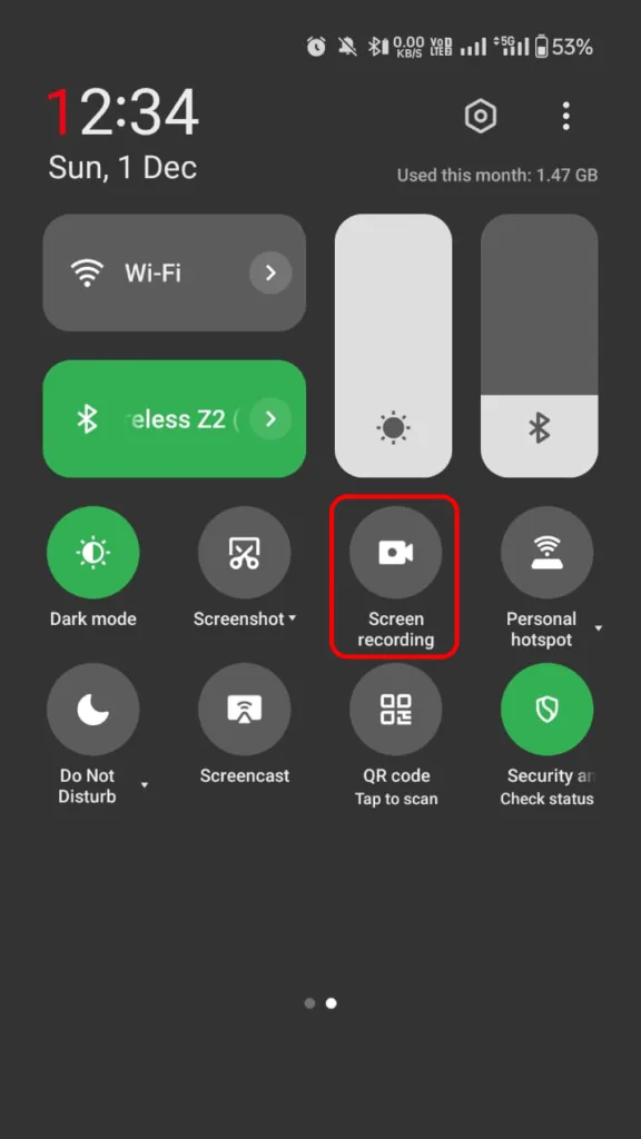 Screen Recording to Save WhatsApp Status Videos