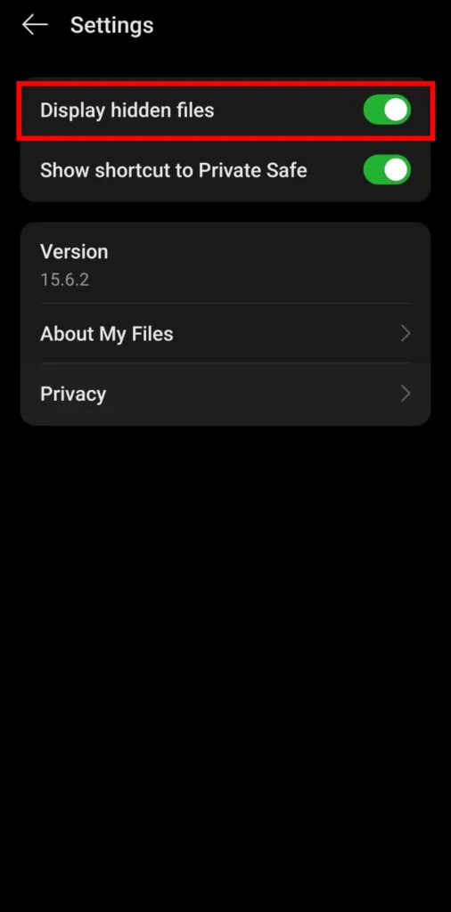 Use File Manager to save Whatsapp Status