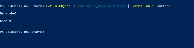 With PowerShell, check available RAM Slots