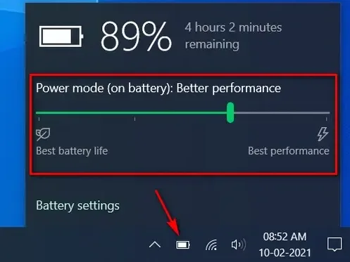 windows 10 power modes