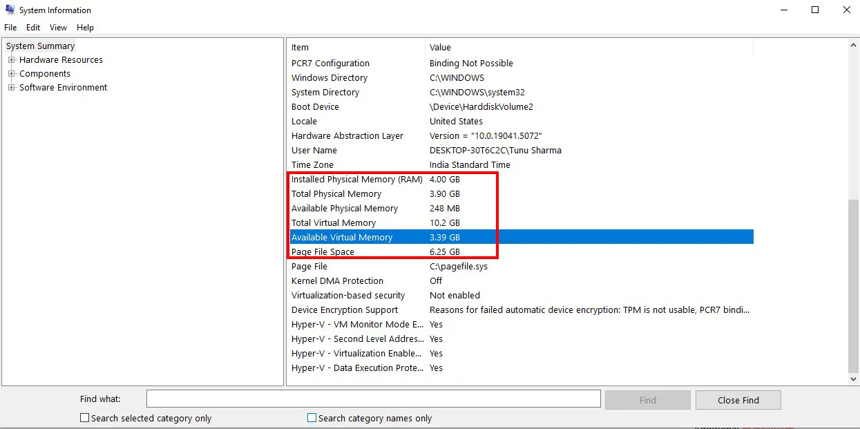 Get Information About Installed RAM on Windows 