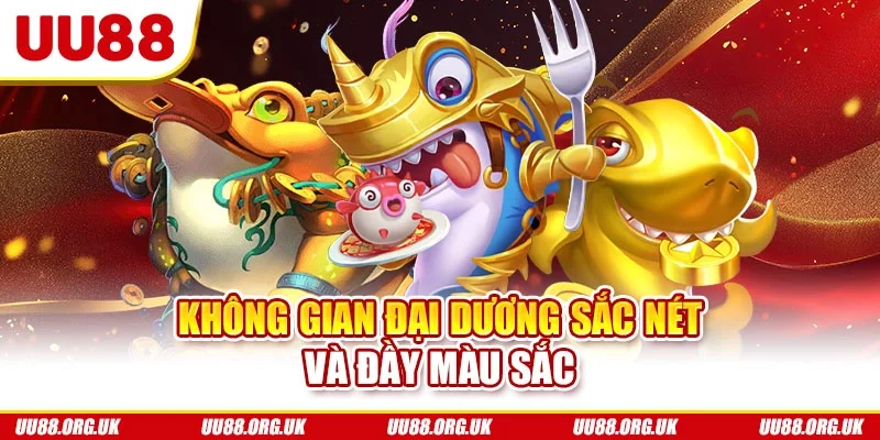 Mô phỏng nền đại dương sắc nét và đầy màu sắc